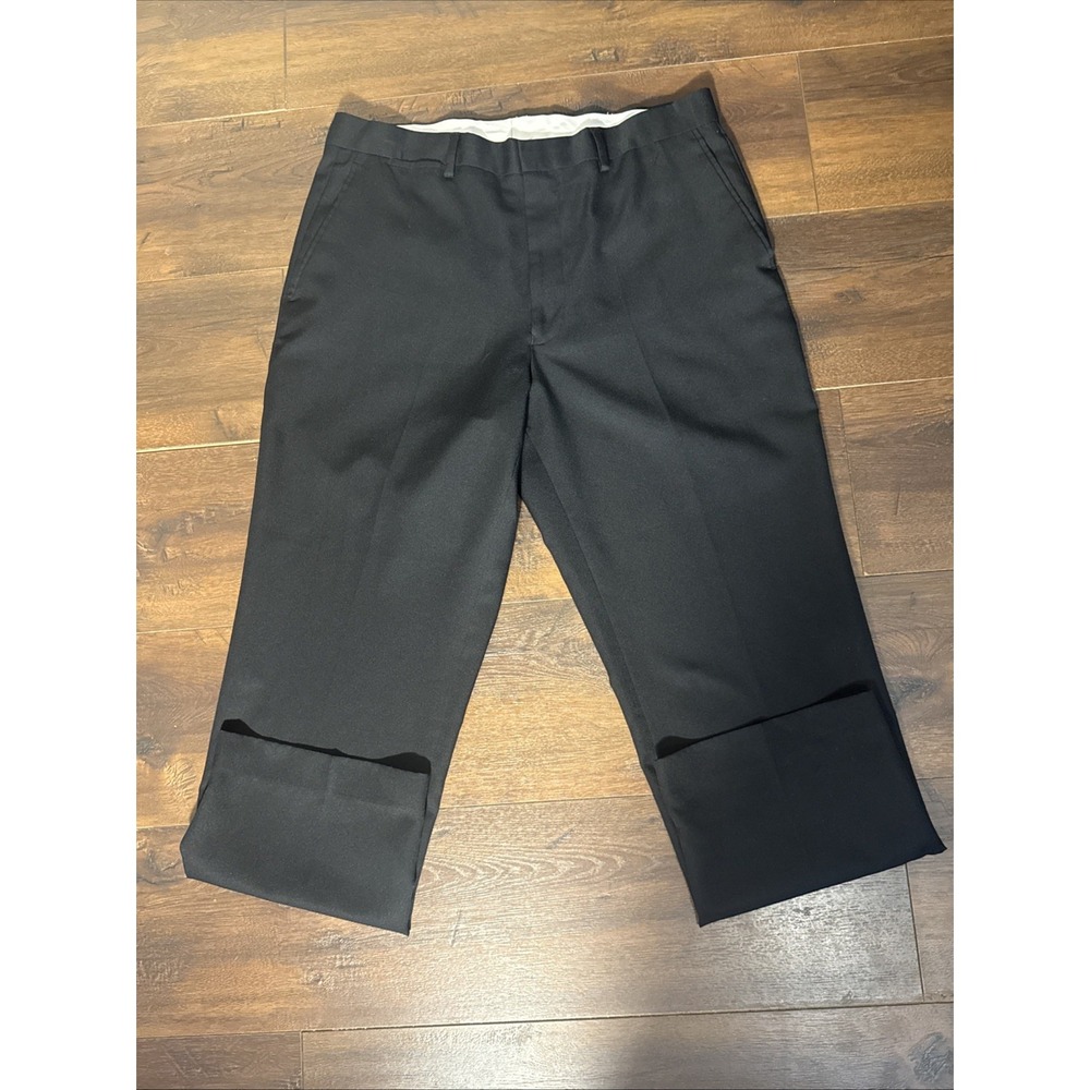 Louis Raphael Tailored Dress Pants Men's 36x30 Black Flat Front Career Casual - Picture 7 of 7